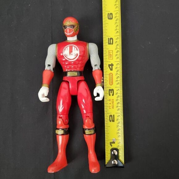 BANDI Red Power Ranger Action Figure, 2002 Toy, 6" - Picture 2 of 6